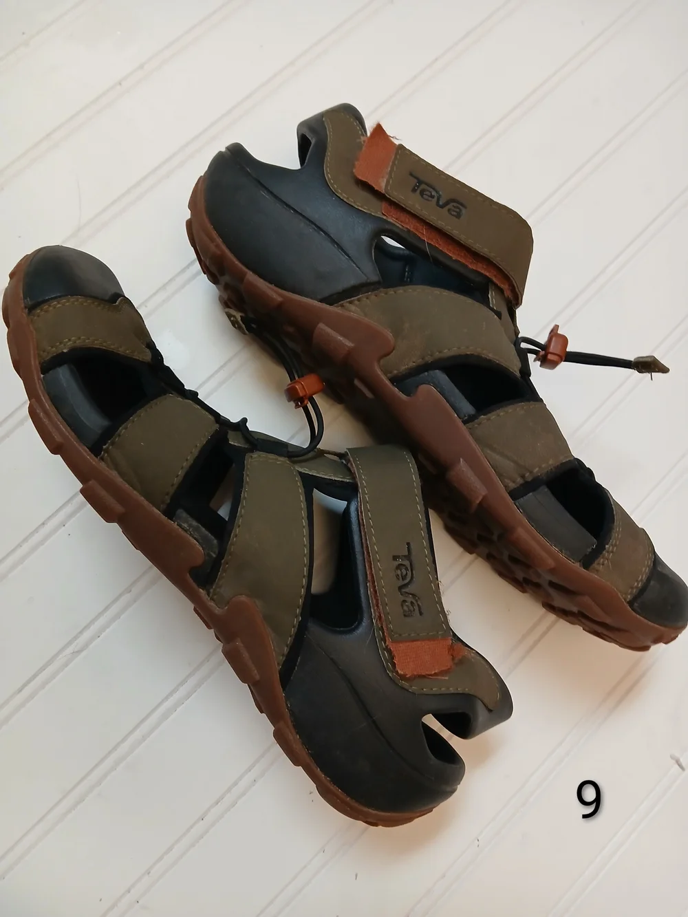 Teva Olive and Black Strapped Men's Outdoor Sandals